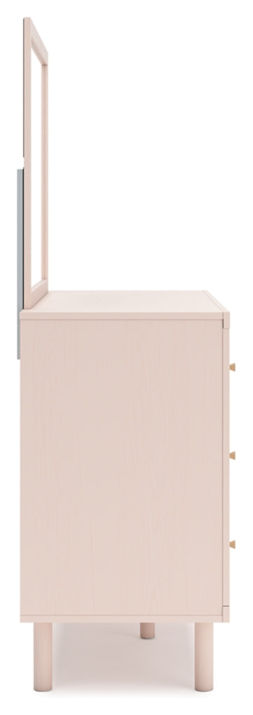 Wistenpine Upholstered Panel Bed, Dresser, Mirror, Chest & Nightstand, Bedroom Set