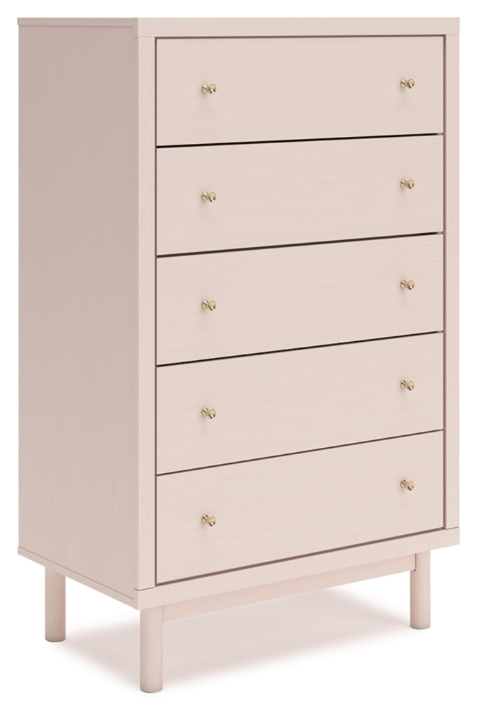 Wistenpine Upholstered Panel Bed, Dresser, Mirror, Chest & Nightstand, Bedroom Set