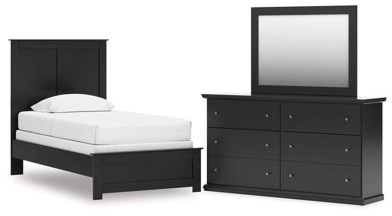 Maribel Panel Bed, Dresser, Mirror, Chest & Nightstand, Bedroom Set