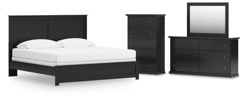 Maribel Panel Bed, Dresser, Mirror, Chest & Nightstand, Bedroom Set