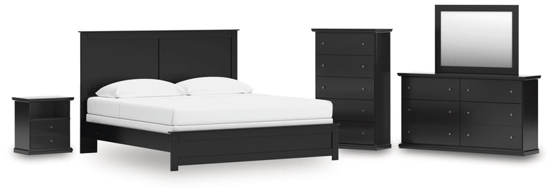 Maribel Panel Bed, Dresser, Mirror, Chest & Nightstand, Bedroom Set