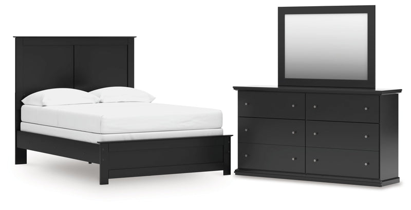 Maribel Panel Bed, Dresser, Mirror, Chest & Nightstand, Bedroom Set