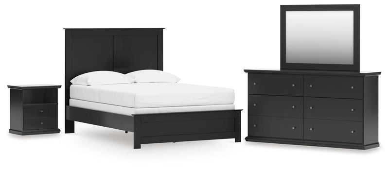 Maribel Panel Bed, Dresser, Mirror, Chest & Nightstand, Bedroom Set