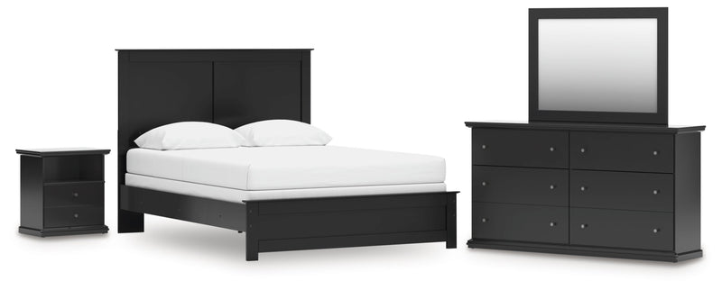 Maribel Panel Bed, Dresser, Mirror, Chest & Nightstand, Bedroom Set