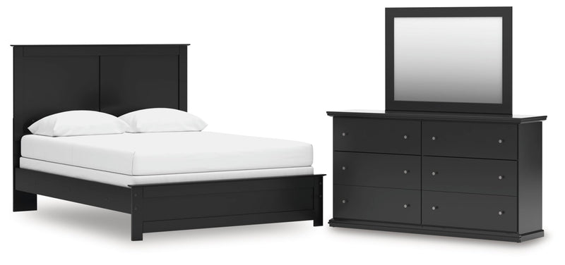 Maribel Panel Bed, Dresser, Mirror, Chest & Nightstand, Bedroom Set