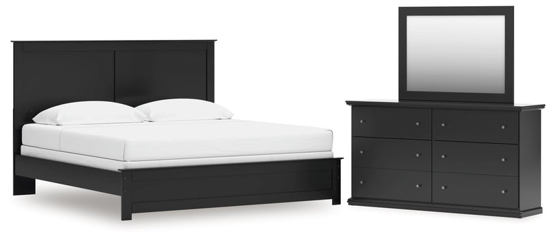 Maribel Panel Bed, Dresser, Mirror, Chest & Nightstand, Bedroom Set