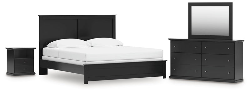 Maribel Panel Bed, Dresser, Mirror, Chest & Nightstand, Bedroom Set