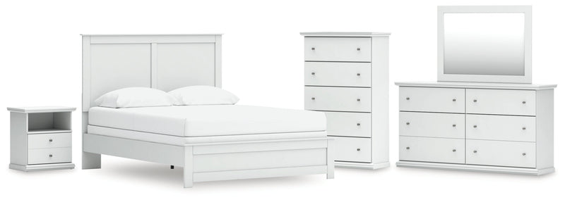 Bostwick Shoals Panel Bed, Dresser, Mirror, Chest & Nightstand, Bedroom Set