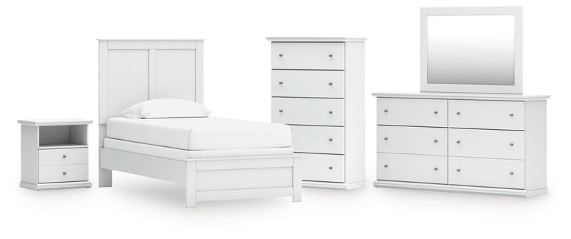 Bostwick Shoals Panel Bed, Dresser, Mirror, Chest & Nightstand, Bedroom Set