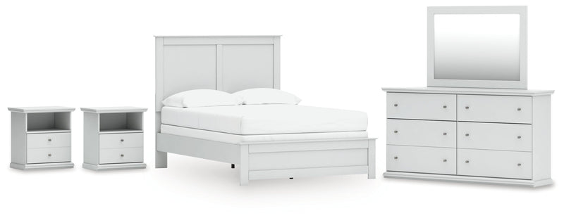 Bostwick Shoals Panel Bed, Dresser, Mirror, Chest & Nightstand, Bedroom Set