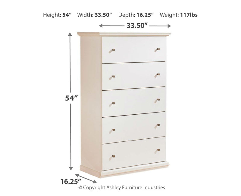 Bostwick Shoals Panel Bed, Dresser, Mirror, Chest & Nightstand, Bedroom Set