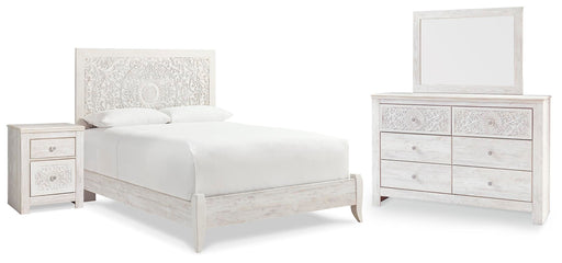 Paxberry Bedroom Sets Mirrored Dresser and Nightstand