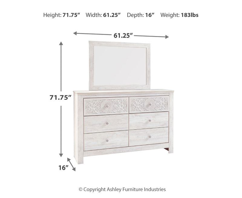 Paxberry Panel Bed, Dresser, Mirror, Chest & Nightstand, Bedroom Set