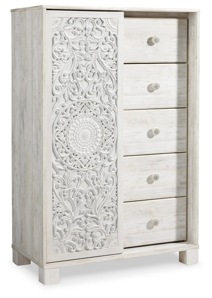 Paxberry Panel Bed, Dresser, Mirror, Chest & Nightstand, Bedroom Set