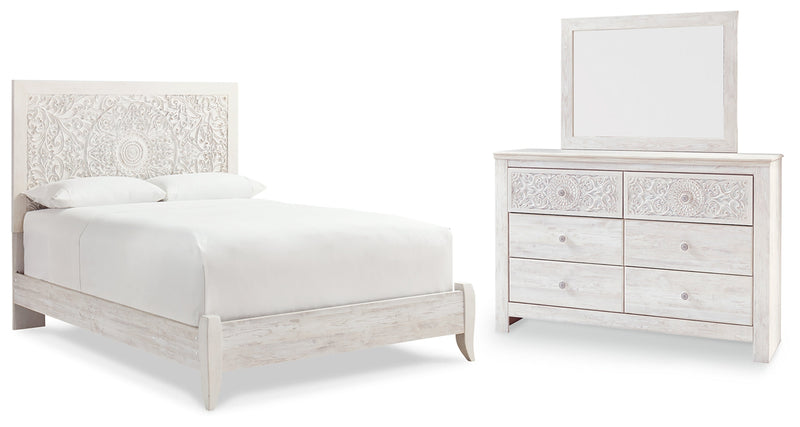 Paxberry Panel Bed, Dresser, Mirror, Chest & Nightstand, Bedroom Set