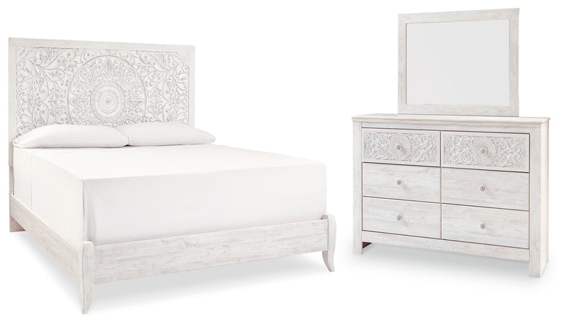 Paxberry Panel Bed, Dresser, Mirror, Chest & Nightstand, Bedroom Set