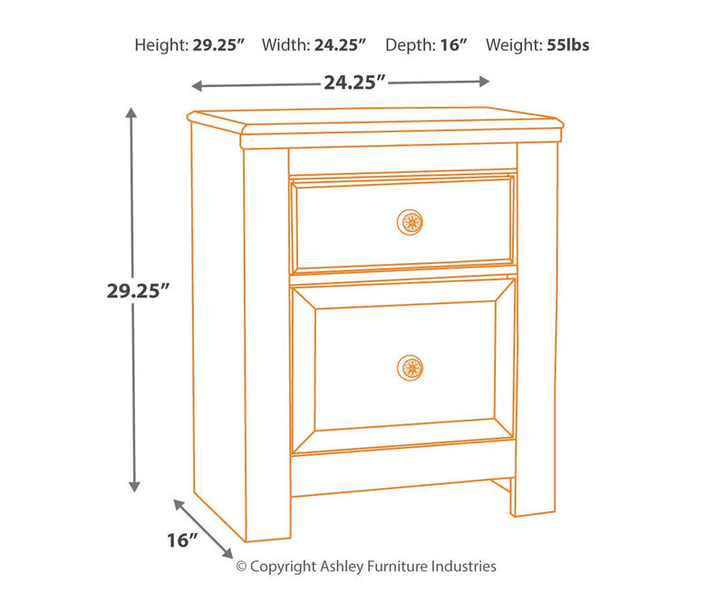Paxberry Panel Bed, Dresser, Mirror, Chest & Nightstand, Bedroom Set