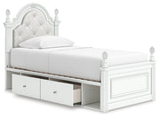 Maylilly Upholstered Panel Bed with Storage