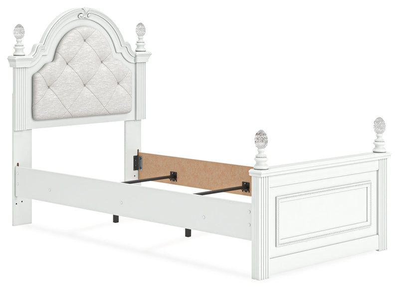Kozlani Upholstered Panel Bed, Dresser, Mirror & Nightstand, Bedroom Set