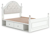 Maylilly Upholstered Panel Bed with Storage