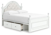 Maylilly Upholstered Panel Bed with Storage