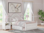 Maylilly Upholstered Panel Storage Bed