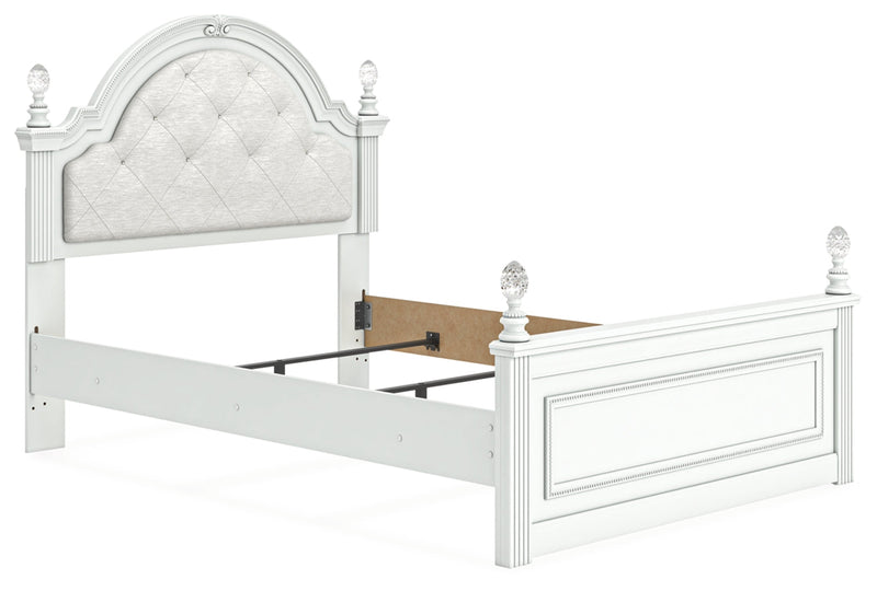 Kozlani Upholstered Panel Bed, Dresser, Mirror & Nightstand, Bedroom Set