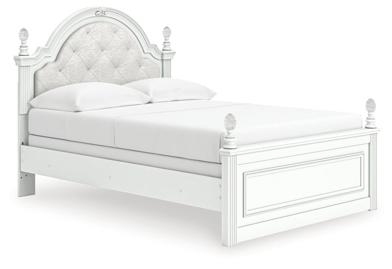 Kozlani Upholstered Panel Bed, Dresser, Mirror & Nightstand, Bedroom Set