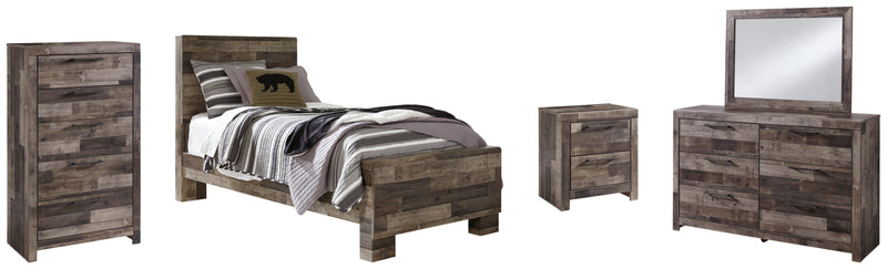 Derekson Panel Bed, Dresser, Mirror, Chest & Nightstand, Bedroom Set