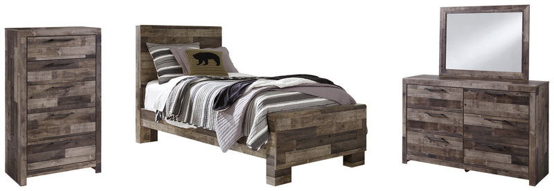 Derekson Panel Bed, Dresser, Mirror, Chest & Nightstand, Bedroom Set