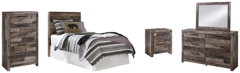 Derekson Panel Bed, Dresser, Mirror, Chest & Nightstand, Bedroom Set