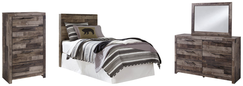 Derekson Panel Bed, Dresser, Mirror, Chest & Nightstand, Bedroom Set