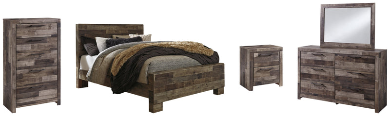 Derekson Panel Bed, Dresser, Mirror, Chest & Nightstand, Bedroom Set
