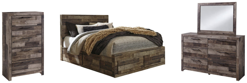 Derekson Panel Bed, Dresser, Mirror, Chest & Nightstand, Bedroom Set