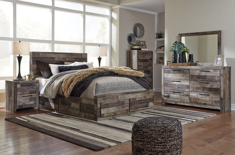 Derekson Panel Bed, Dresser, Mirror, Chest & Nightstand, Bedroom Set