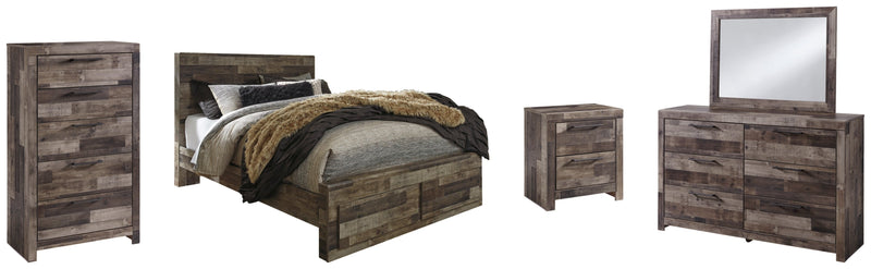 Derekson Panel Bed, Dresser, Mirror, Chest & Nightstand, Bedroom Set