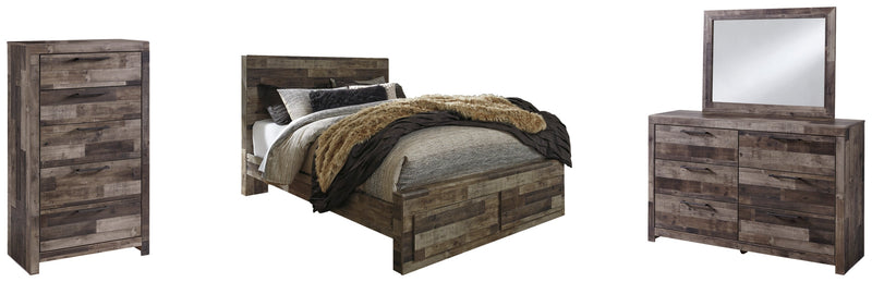 Derekson Panel Bed, Dresser, Mirror, Chest & Nightstand, Bedroom Set