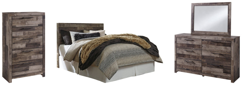 Derekson Panel Bed, Dresser, Mirror, Chest & Nightstand, Bedroom Set