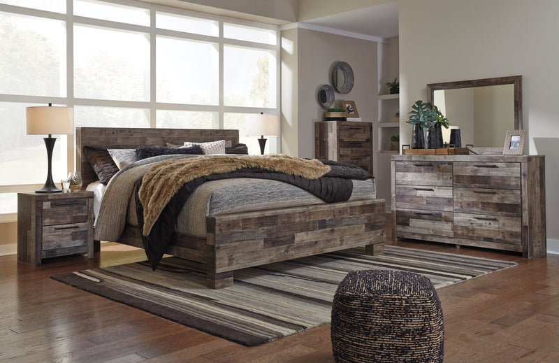 Derekson Panel Bed, Dresser, Mirror, Chest & Nightstand, Bedroom Set