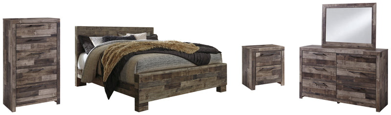 Derekson Panel Bed, Dresser, Mirror, Chest & Nightstand, Bedroom Set