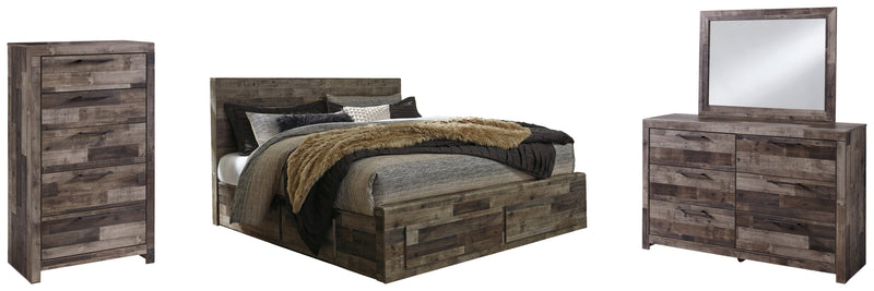 Derekson Panel Bed, Dresser, Mirror, Chest & Nightstand, Bedroom Set