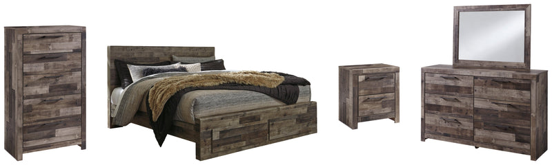 Derekson Panel Bed, Dresser, Mirror, Chest & Nightstand, Bedroom Set