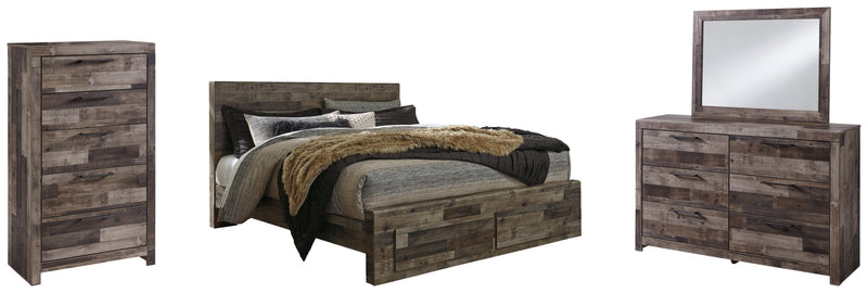 Derekson Panel Bed, Dresser, Mirror, Chest & Nightstand, Bedroom Set