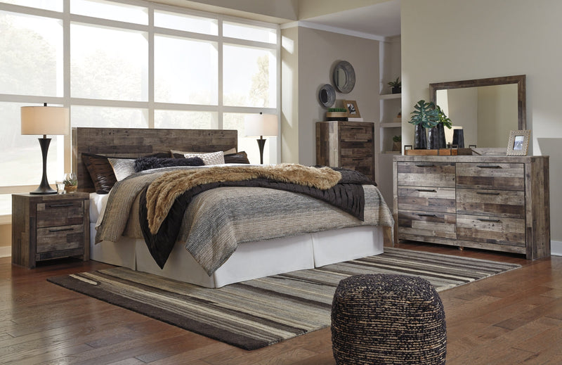 Derekson Panel Bed, Dresser, Mirror, Chest & Nightstand, Bedroom Set