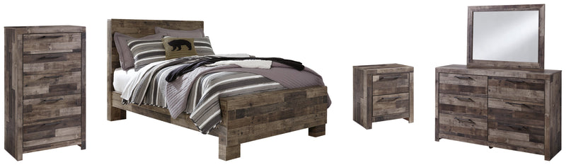 Derekson Panel Bed, Dresser, Mirror, Chest & Nightstand, Bedroom Set