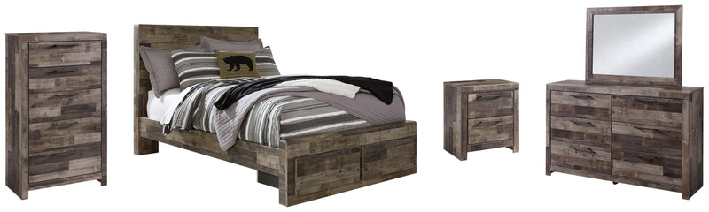 Derekson Panel Bed, Dresser, Mirror, Chest & Nightstand, Bedroom Set