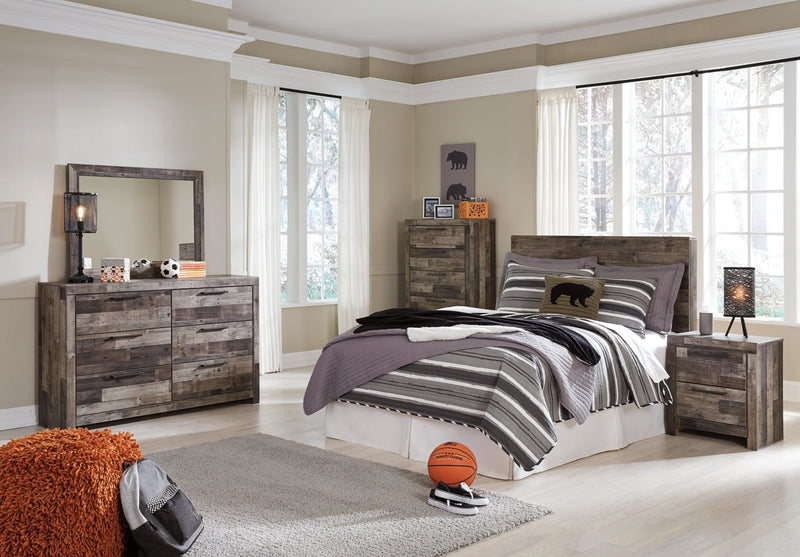 Derekson Panel Bed, Dresser, Mirror, Chest & Nightstand, Bedroom Set