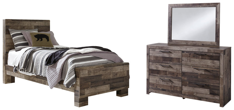 Derekson Panel Bed, Dresser, Mirror, Chest & Nightstand, Bedroom Set