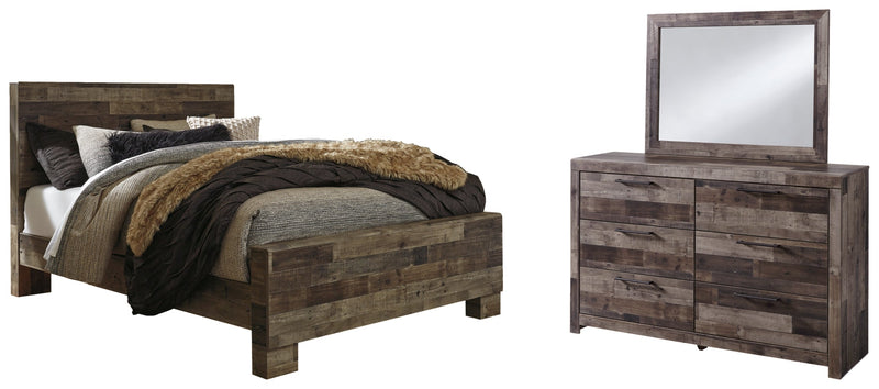 Derekson Panel Bed, Dresser, Mirror, Chest & Nightstand, Bedroom Set