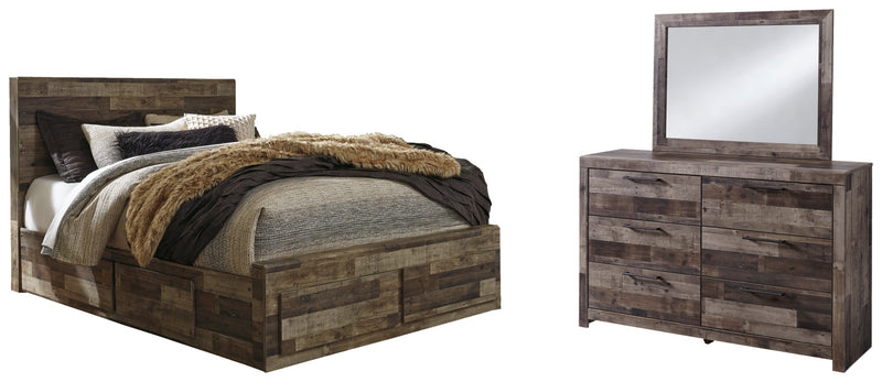 Derekson Panel Bed, Dresser, Mirror, Chest & Nightstand, Bedroom Set